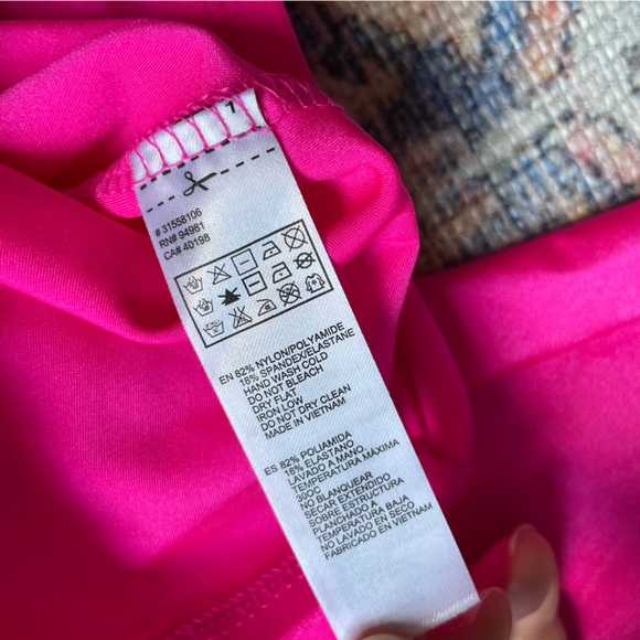 Y2K Forever 21 Vintage crop top | festival got neon pink long sleeve aerobics - Picture 6 of 9